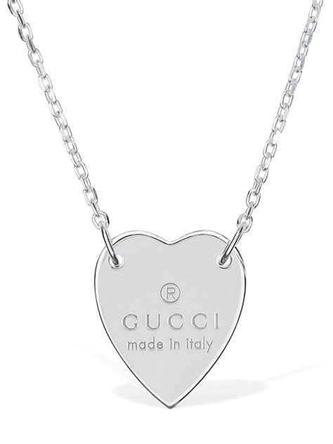 ciondolo cuore gucci prezzo|Collana con cuore Gucci trademark in argento 925 .